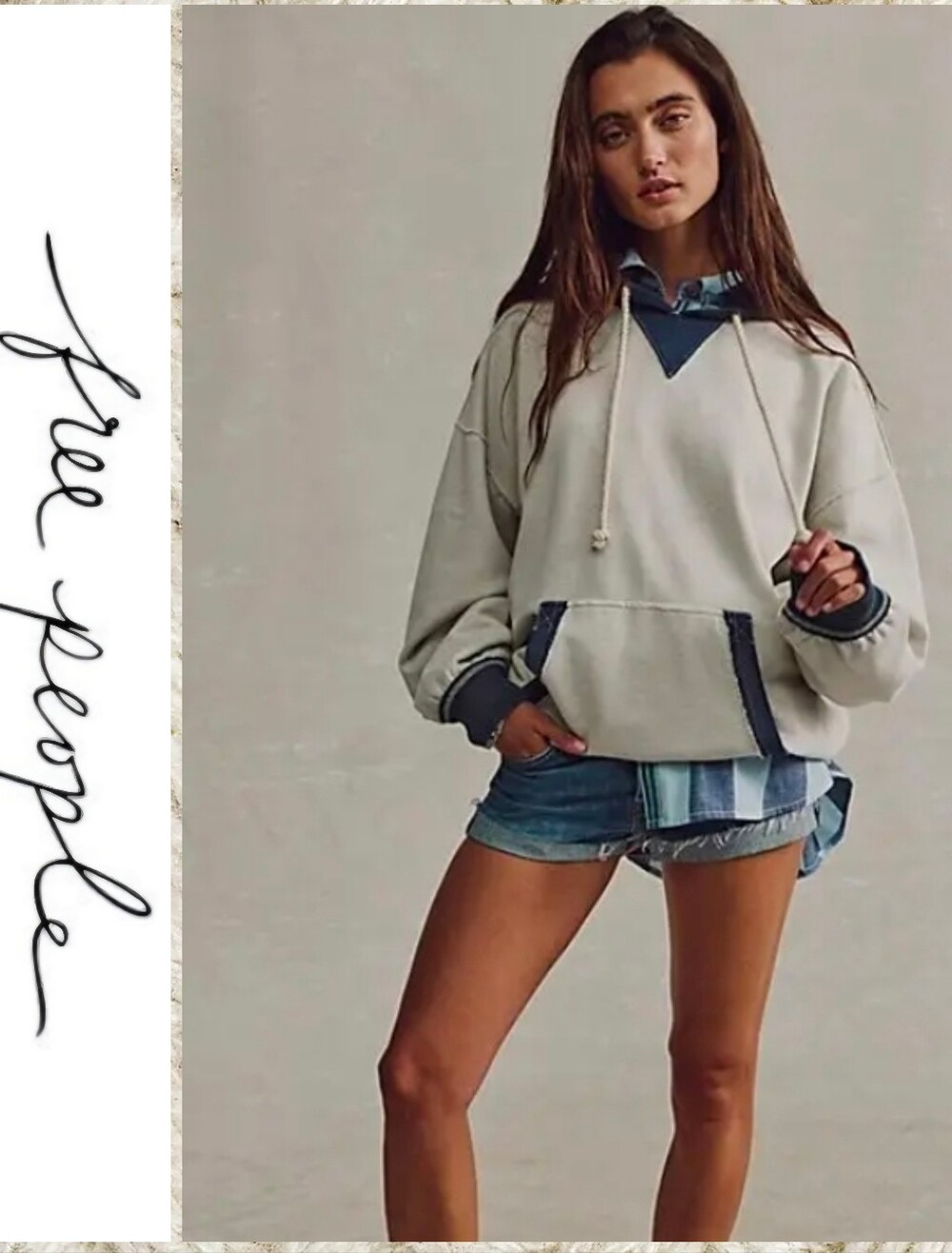 NWT Free People We The Free Lou Baked Hoodie S
